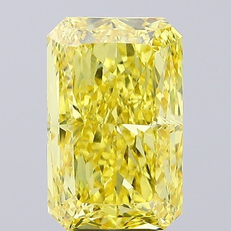 Loose Diamond - RADIANT 5.75ct Fancy Vivid Yellow VS1: Loose Diamond - RADIANT 5.75ct Fancy Vivid Yellow VS1 Source: This is a real non-mined Diamond that has been grown in a lab Shape: RADIANT Carats: 5.75 Color: Fancy Vivid Yellow Certification: IGI