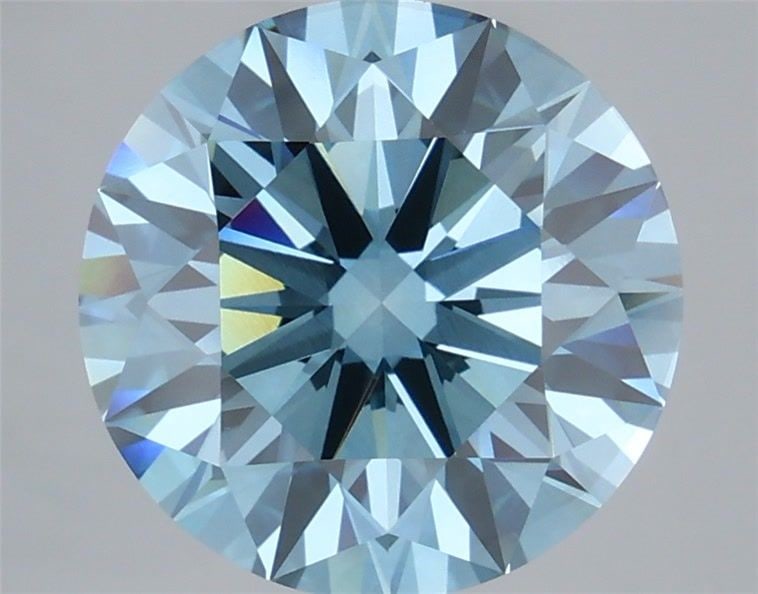 Ideal Loose Diamond - ROUND 6.01ct Fancy Vivid Blue VS1: Ideal Loose Diamond - ROUND 6.01ct Fancy Vivid Blue VS1 Source: This is a real non-mined Diamond that has been grown in a lab Shape: ROUND Carats: 6.01 Color: Fancy Vivid Blue Certification: IGI