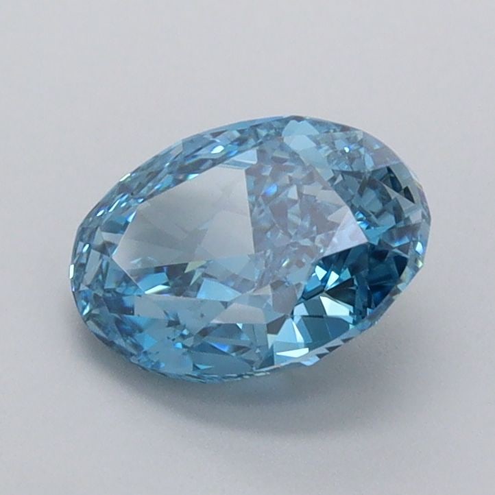 Loose Diamond - OVAL 1.1ct Fancy Vivid Blue VVS1: Loose Diamond - OVAL 1.1ct Fancy Vivid Blue VVS1 Source: This is a real non-mined Diamond that has been grown in a lab Shape: OVAL Carats: 1.1 Color: Fancy Vivid Blue Certification: IGI Video:
