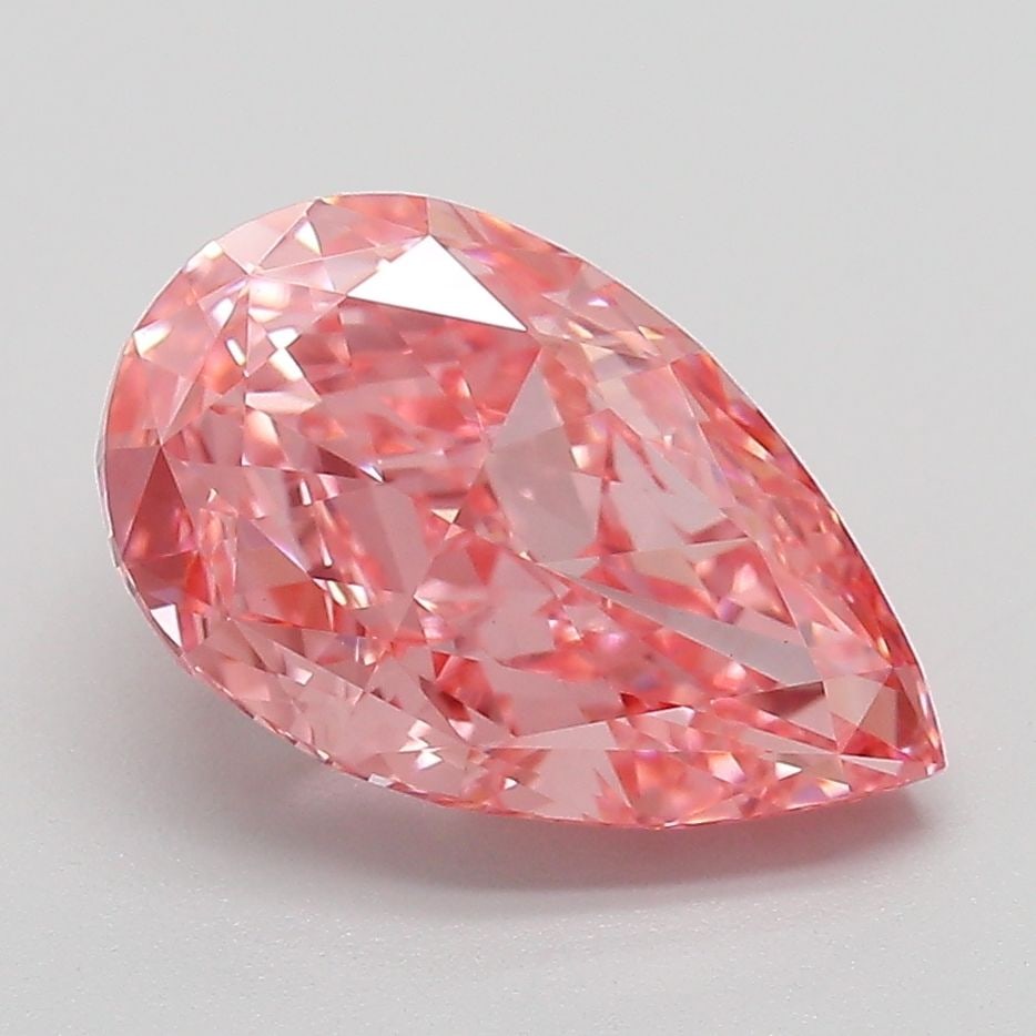 Loose Diamond - PEAR 3.05ct Fancy Vivid Pink VVS2: Loose Diamond - PEAR 3.05ct Fancy Vivid Pink VVS2 Source: This is a real non-mined Diamond that has been grown in a lab Shape: PEAR Carats: 3.05 Color: Fancy Vivid Pink Certification: IGI PLEASE NOTE: