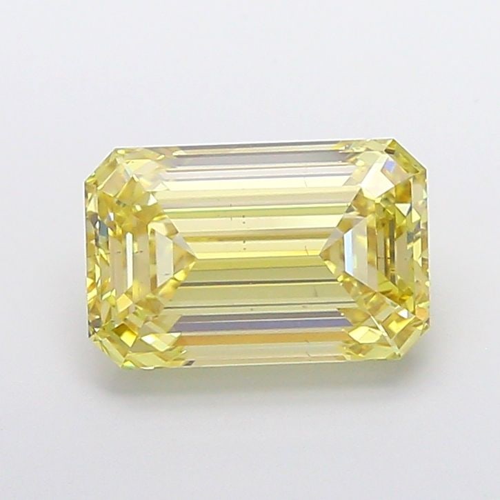 Loose Diamond - EMERALD 5.0ct Fancy Intense Yellow VS2: Loose Diamond - EMERALD 5.0ct Fancy Intense Yellow VS2 Source: This is a real non-mined Diamond that has been grown in a lab Shape: EMERALD Carats: 5.0 Color: Fancy Intense Yellow Certification: IGI V