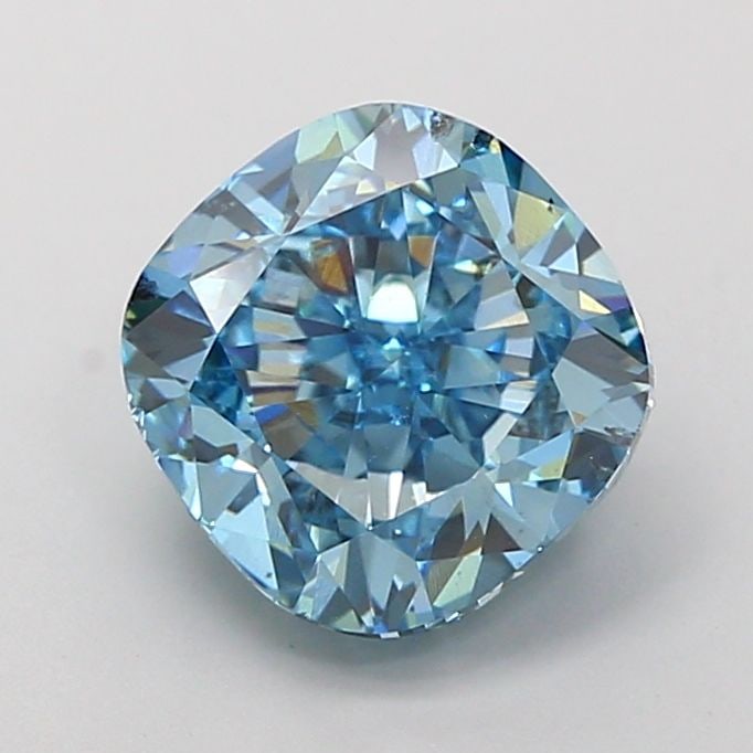 Loose Diamond - CUSHION MODIFIED 3.0ct Fancy Intense Blue SI1: Loose Diamond - CUSHION MODIFIED 3.0ct Fancy Intense Blue SI1 Source: This is a real non-mined Diamond that has been grown in a lab Shape: CUSHION MODIFIED Carats: 3.0 Color: Fancy Intense Blue Certif