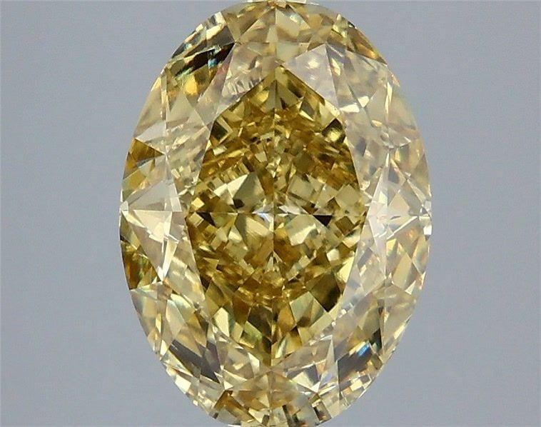 Loose Diamond - OVAL 5.01ct Fancy Intense Yellow VS1: Loose Diamond - OVAL 5.01ct Fancy Intense Yellow VS1 Source: This is a real non-mined Diamond that has been grown in a lab Shape: OVAL Carats: 5.01 Color: Fancy Intense Yellow Certification: IGI Video