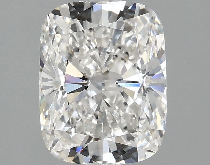 Loose Diamond - CUSHION MODIFIED 2.03ct F VS1: Loose Diamond - CUSHION MODIFIED 2.03ct F VS1 Source: This is a real non-mined Diamond that has been grown in a lab Shape: CUSHION MODIFIED Carats: 2.03 Color: F Clarity: VS1 Certification: IGI Video: