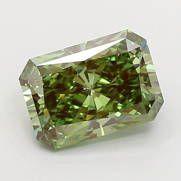 Loose Diamond - RADIANT 2.02ct Fancy Vivid Green VS1: Loose Diamond - RADIANT 2.02ct Fancy Vivid Green VS1 Source: This is a real non-mined Diamond that has been grown in a lab Shape: RADIANT Carats: 2.02 Color: Fancy Vivid Green Certification: IGI Video