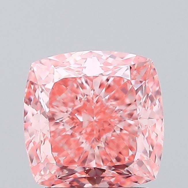Loose Diamond - CUSHION MODIFIED 1.54ct Fancy Vivid Pink VVS2: Loose Diamond - CUSHION MODIFIED 1.54ct Fancy Vivid Pink VVS2 Source: This is a real non-mined Diamond that has been grown in a lab Shape: CUSHION MODIFIED Carats: 1.54 Color: Fancy Vivid Pink Certifi