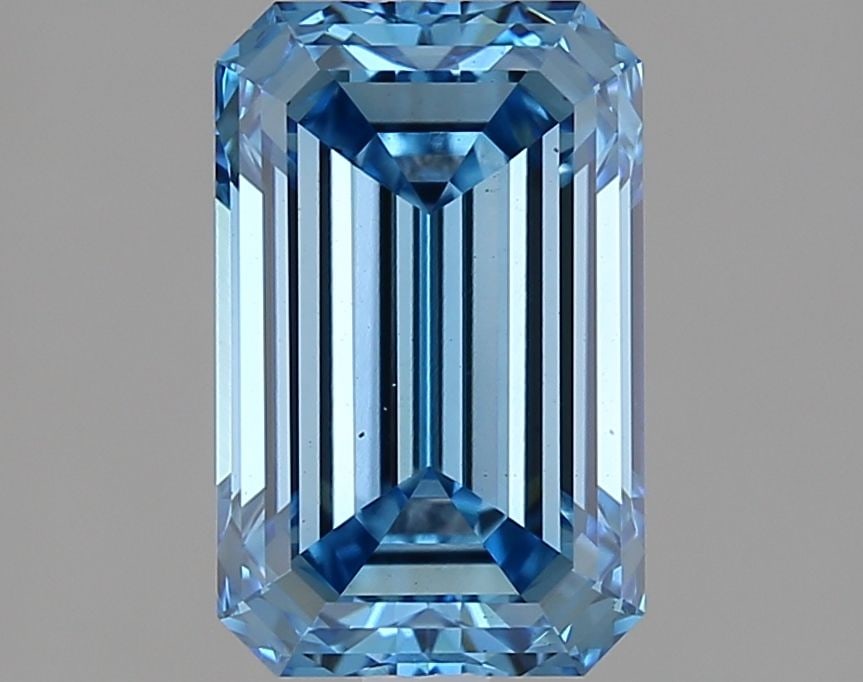 Loose Diamond - EMERALD 2.07ct Fancy Vivid Blue VS2 (1 of 1)