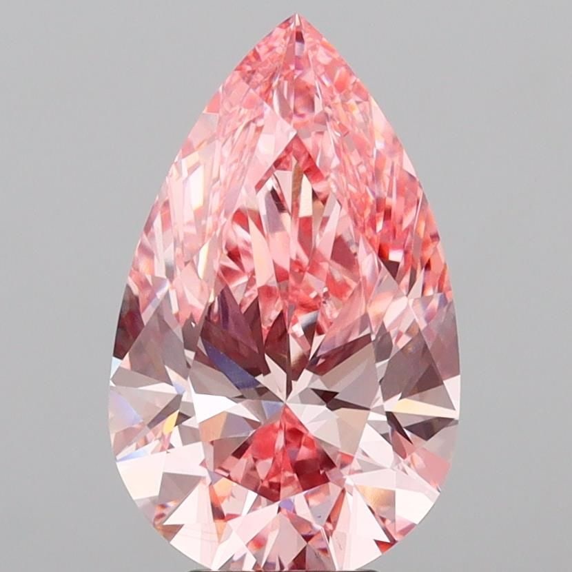 Loose Diamond - CUSHION BRILLIANT 1.42ct Fancy Orangey Pink VS2: Loose Diamond - CUSHION BRILLIANT 1.42ct Fancy Orangey Pink VS2 Source: This is a real non-mined Diamond that has been grown in a lab Shape: CUSHION BRILLIANT Carats: 1.42 Color: Fancy Orangey Pink Ce