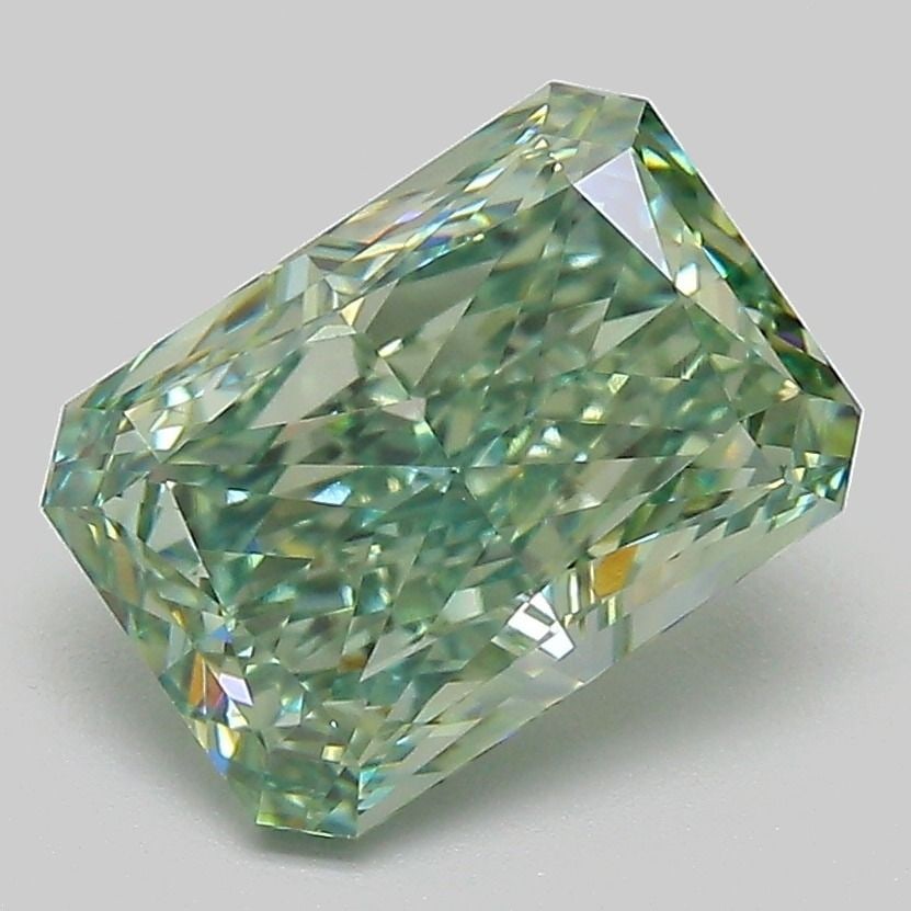 Loose Diamond - RADIANT 2.58ct Fancy Vivid Green VS1: Loose Diamond - RADIANT 2.58ct Fancy Vivid Green VS1 Source: This is a real non-mined Diamond that has been grown in a lab Shape: RADIANT Carats: 2.58 Color: Fancy Vivid Green Certification: IGI
