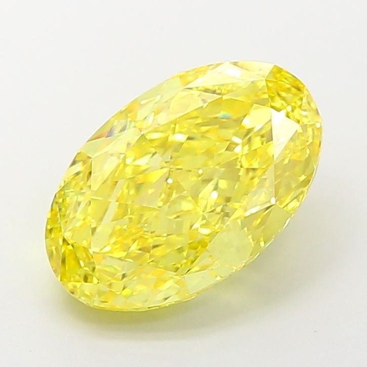 Loose Diamond - OVAL 7.06ct Fancy Vivid Yellow VVS2: Loose Diamond - OVAL 7.06ct Fancy Vivid Yellow VVS2 Source: This is a real non-mined Diamond that has been grown in a lab Shape: OVAL Carats: 7.06 Color: Fancy Vivid Yellow Certification: IGI Video: