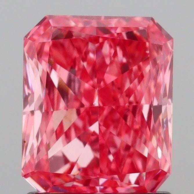 Loose Diamond - RADIANT 1.08ct Fancy Intense Pink VS2: Loose Diamond - RADIANT 1.08ct Fancy Intense Pink VS2 Source: This is a real non-mined Diamond that has been grown in a lab Shape: RADIANT Carats: 1.08 Color: Fancy Intense Pink Certification: IGI Vid