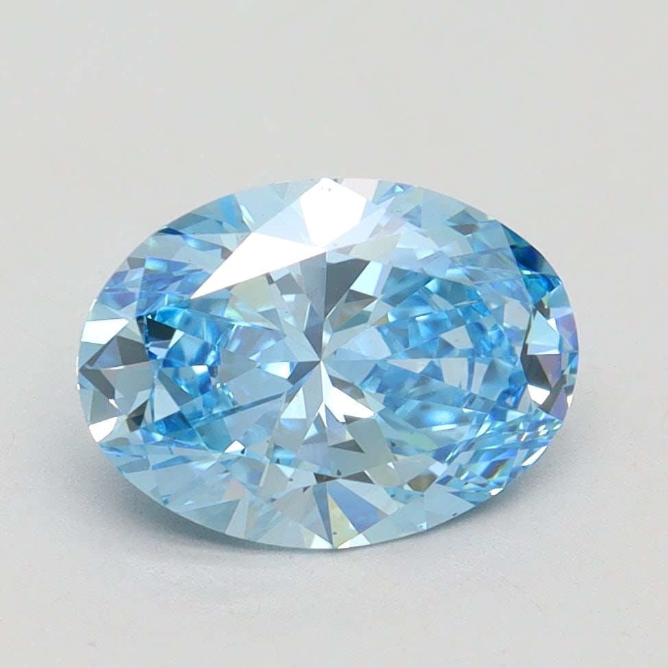 Loose Diamond - OVAL 2.05ct Fancy Vivid Blue VS2: Loose Diamond - OVAL 2.05ct Fancy Vivid Blue VS2 Source: This is a real non-mined Diamond that has been grown in a lab Shape: OVAL Carats: 2.05 Color: Fancy Vivid Blue Certification: IGI Video: