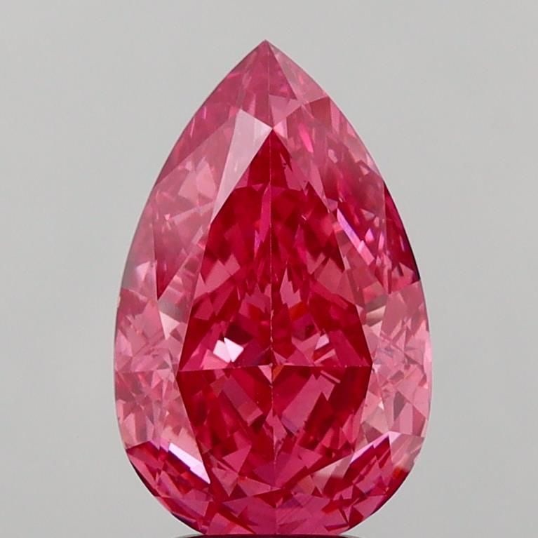 Loose Diamond - PEAR 4.05ct Fancy Vivid Pink VS2: Loose Diamond - PEAR 4.05ct Fancy Vivid Pink VS2 Source: This is a real non-mined Diamond that has been grown in a lab Shape: PEAR Carats: 4.05 Color: Fancy Vivid Pink Certification: IGI Video: Video
