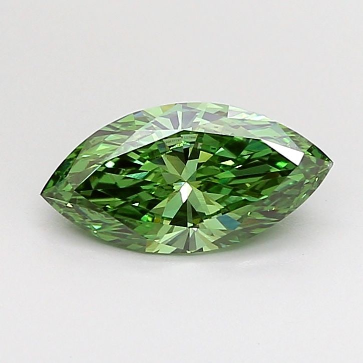 Loose Diamond - MARQUISE 1.05ct Fancy Vivid Green VS1: Loose Diamond - MARQUISE 1.05ct Fancy Vivid Green VS1 Source: This is a real non-mined Diamond that has been grown in a lab Shape: MARQUISE Carats: 1.05 Color: Fancy Vivid Green Certification: IGI