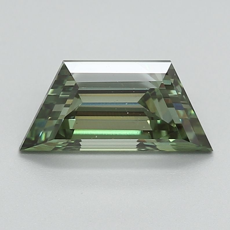 Loose Diamond - TRAPEZOID 1.62ct Fancy Vivid Green VS1: Loose Diamond - TRAPEZOID 1.62ct Fancy Vivid Green VS1 Source: This is a real non-mined Diamond that has been grown in a lab Shape: TRAPEZOID Carats: 1.62 Color: Fancy Vivid Green Certification: NONE