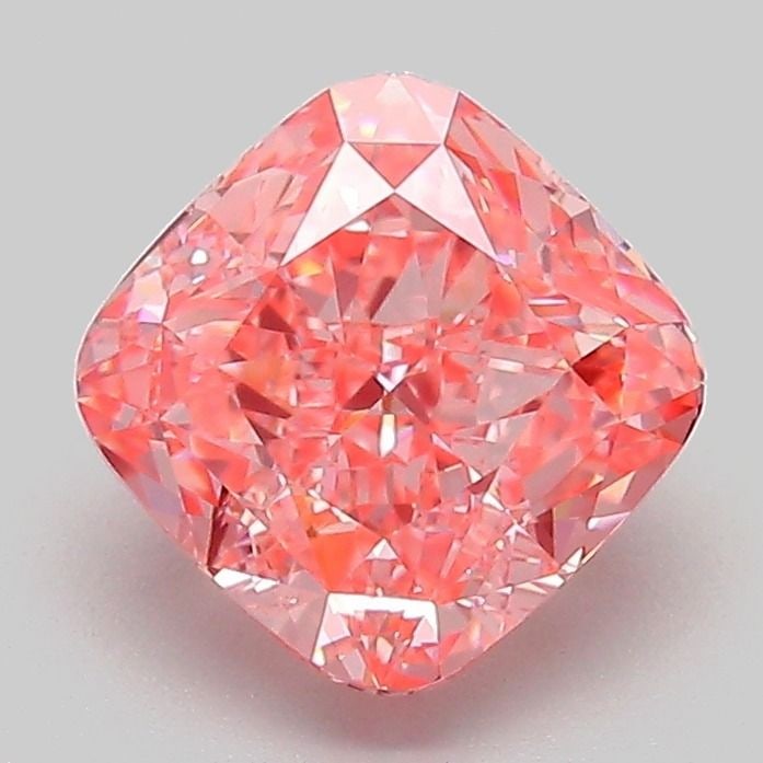 Loose Diamond - CUSHION MODIFIED 2.08ct Fancy Vivid Pink VS1: Loose Diamond - CUSHION MODIFIED 2.08ct Fancy Vivid Pink VS1 Source: This is a real non-mined Diamond that has been grown in a lab Shape: CUSHION MODIFIED Carats: 2.08 Color: Fancy Vivid Pink Certific