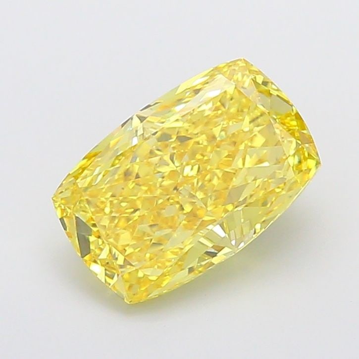Loose Diamond - CUSHION MODIFIED 5.08ct Fancy Vivid Yellow VS2: Loose Diamond - CUSHION MODIFIED 5.08ct Fancy Vivid Yellow VS2 Source: This is a real non-mined Diamond that has been grown in a lab Shape: CUSHION MODIFIED Carats: 5.08 Color: Fancy Vivid Yellow Cert