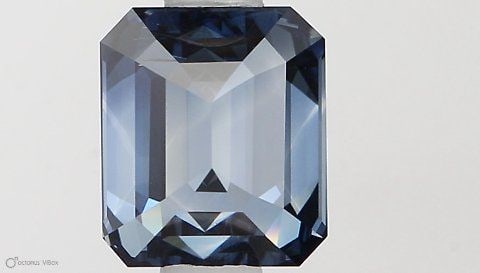 Loose Diamond - EMERALD 0.9ct Fancy Vivid Blue SI2 (1 of 1)
