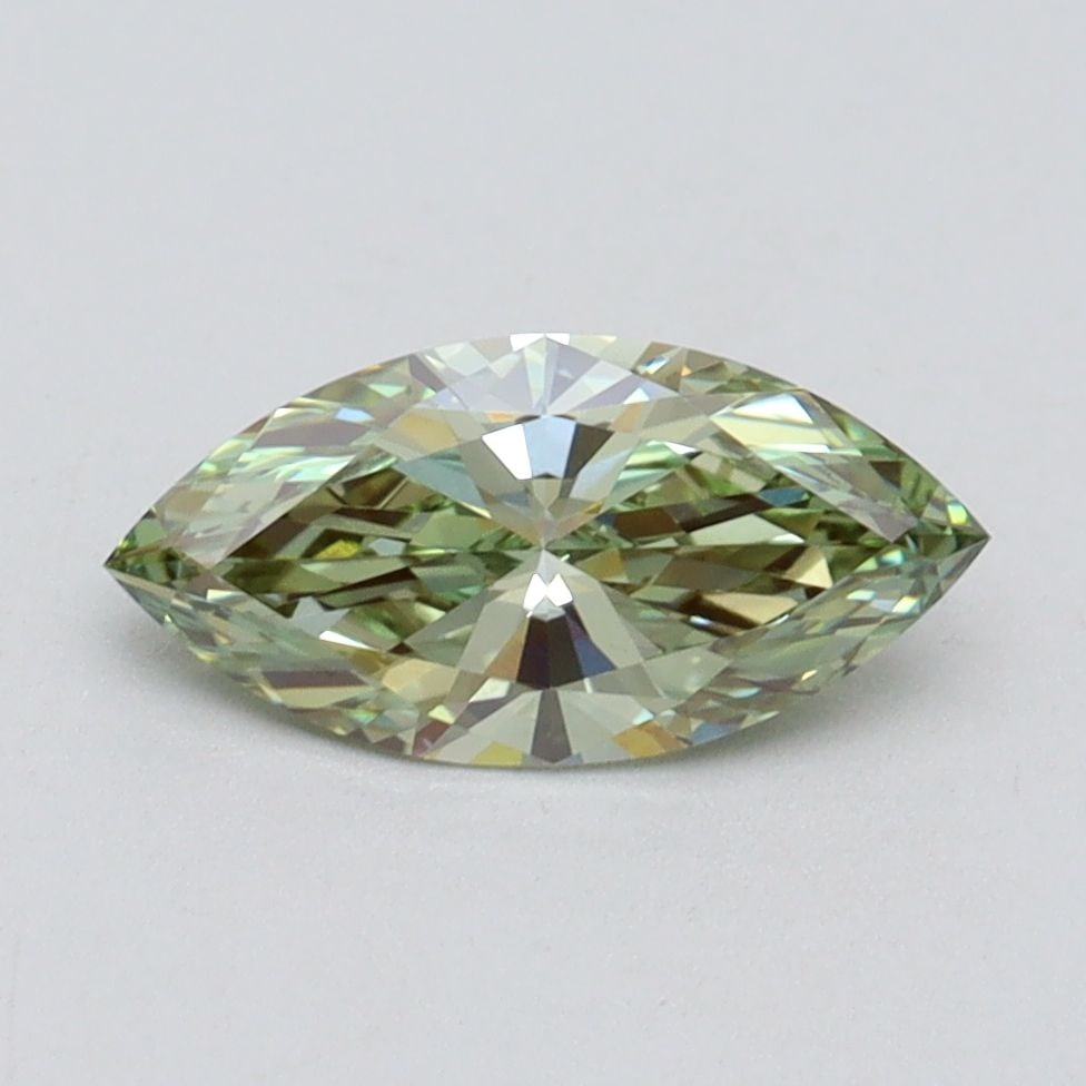 Loose Diamond - MARQUISE 1.0ct Fancy Intense Green VVS2: Loose Diamond - MARQUISE 1.0ct Fancy Intense Green VVS2 Source: This is a real non-mined Diamond that has been grown in a lab Shape: MARQUISE Carats: 1.0 Color: Fancy Intense Green Certification: IGI 