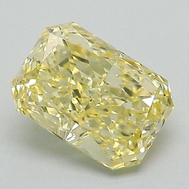 Loose Diamond - RADIANT 1.3ct Fancy Intense Yellow VS1: Loose Diamond - RADIANT 1.3ct Fancy Intense Yellow VS1 Source: This is a real non-mined Diamond that has been grown in a lab Shape: RADIANT Carats: 1.3 Color: Fancy Intense Yellow Certification: IGI V