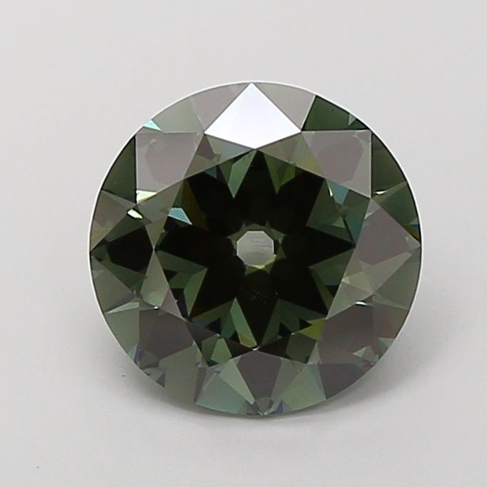 Loose Diamond - ROUND 3.01ct Fancy Deep Green VS1: Loose Diamond - ROUND 3.01ct Fancy Deep Green VS1 Source: This is a real non-mined Diamond that has been grown in a lab Shape: ROUND Carats: 3.01 Color: Fancy Deep Green Certification: IGI Video: