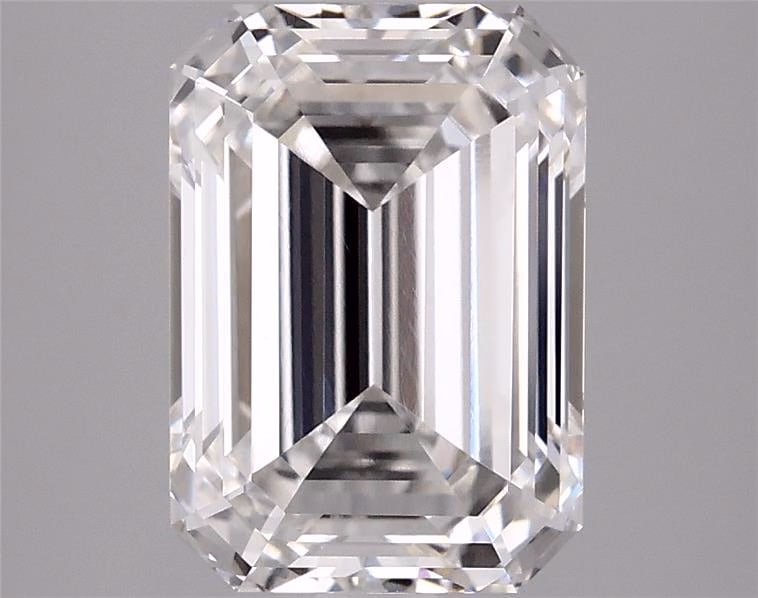 Loose Diamond - EMERALD 2.52ct E VVS2: Loose Diamond - EMERALD 2.52ct E VVS2 Source: This is a real non-mined Diamond that has been grown in a lab Shape: EMERALD Carats: 2.52 Color: E Clarity: VVS2 Certification: IGI Condition: Pre-Owned P