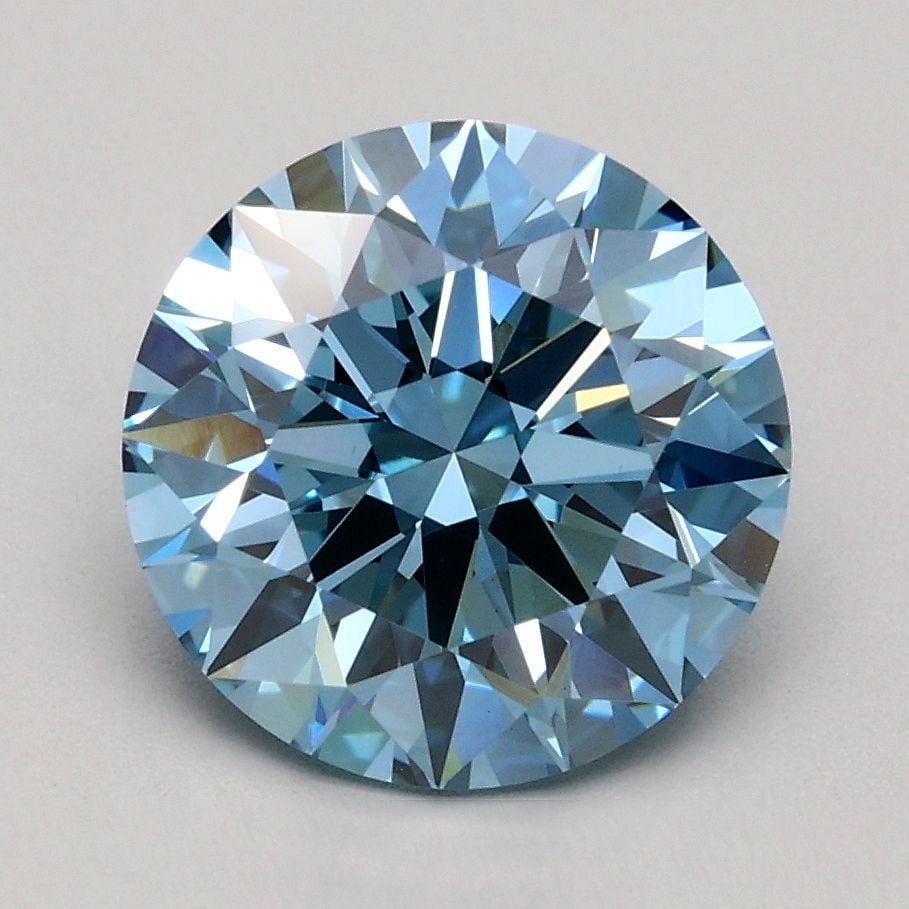 Ideal Loose Diamond - ROUND 2.0ct Fancy Intense Blue VS1: Ideal Loose Diamond - ROUND 2.0ct Fancy Intense Blue VS1 Source: This is a real non-mined Diamond that has been grown in a lab Shape: ROUND Carats: 2.0 Color: Fancy Intense Blue Certification: IGI Vid