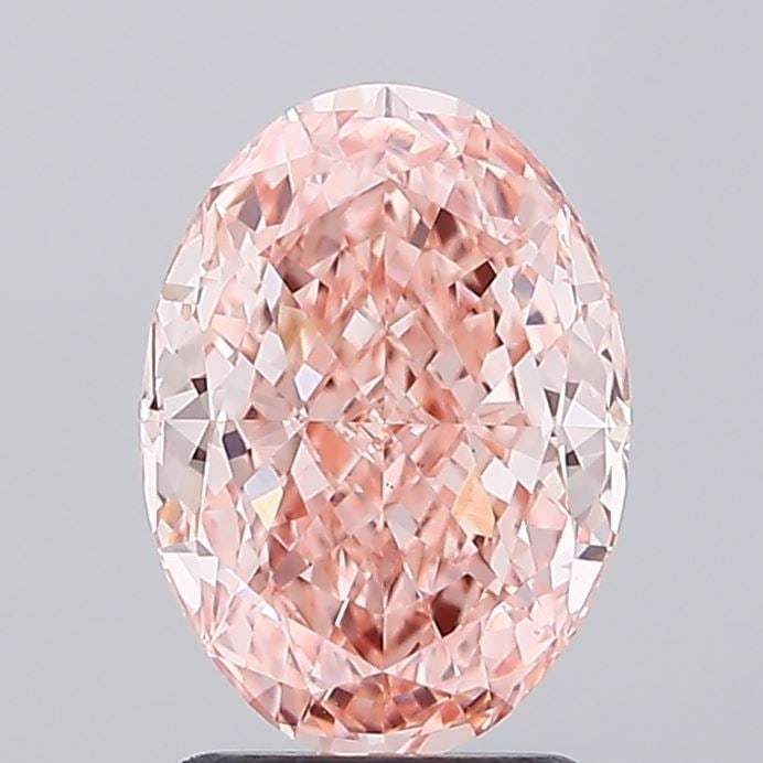 Loose Diamond - OVAL 2.06ct Fancy Vivid Pink VS1: Loose Diamond - OVAL 2.06ct Fancy Vivid Pink VS1 Source: This is a real non-mined Diamond that has been grown in a lab Shape: OVAL Carats: 2.06 Color: Fancy Vivid Pink Certification: IGI Video: