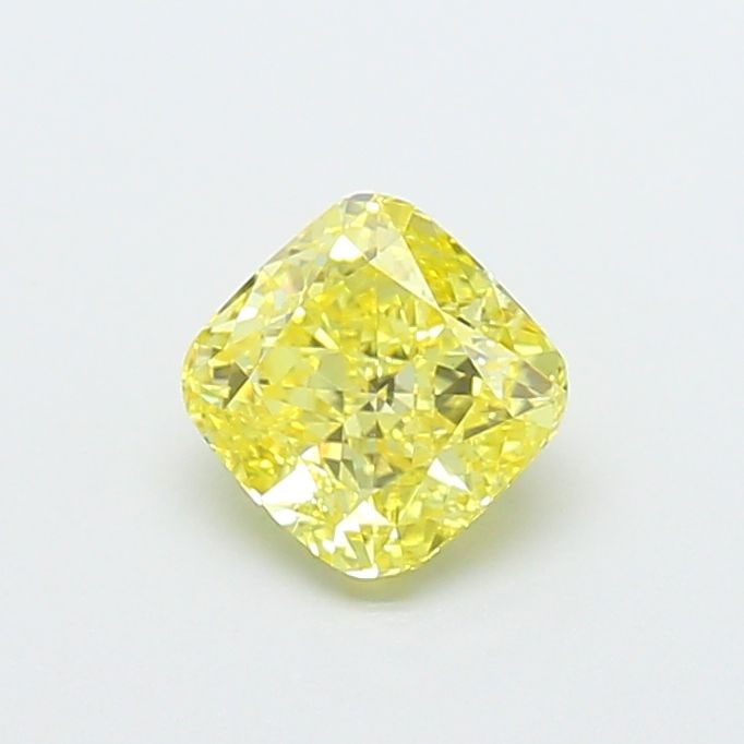 Loose Diamond - CUSHION MODIFIED 0.93ct Fancy Intense Yellow VS2: Loose Diamond - CUSHION MODIFIED 0.93ct Fancy Intense Yellow VS2 Source: This is a real non-mined Diamond that has been grown in a lab Shape: CUSHION MODIFIED Carats: 0.93 Color: Fancy Intense Yellow