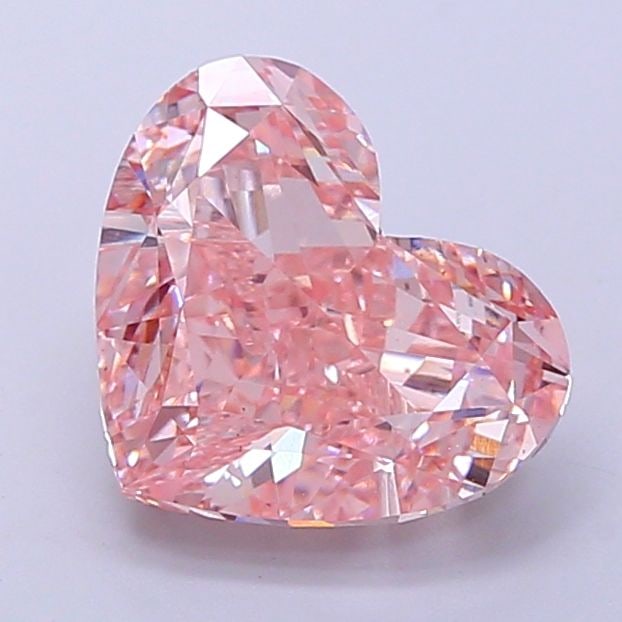 Loose Diamond - HEART 4.97ct Fancy Intense Pink VS1: Loose Diamond - HEART 4.97ct Fancy Intense Pink VS1 Source: This is a real non-mined Diamond that has been grown in a lab Shape: HEART Carats: 4.97 Color: Fancy Intense Pink Certification: IGI Video: