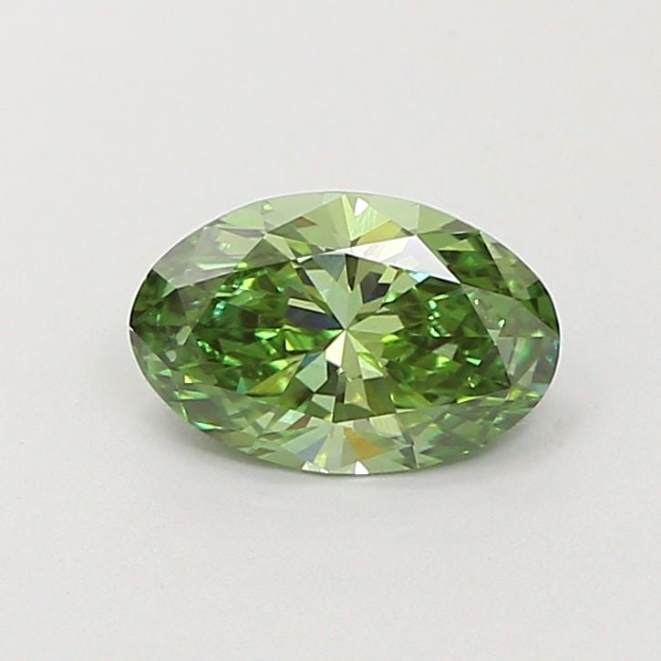 Loose Diamond - OVAL 0.79ct Fancy Vivid Green VS1: Loose Diamond - OVAL 0.79ct Fancy Vivid Green VS1 Source: This is a real non-mined Diamond that has been grown in a lab Shape: OVAL Carats: 0.79 Color: Fancy Vivid Green Certification: IGI Video: