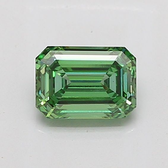 Loose Diamond - EMERALD 1.04ct Fancy Vivid Green VS1: Loose Diamond - EMERALD 1.04ct Fancy Vivid Green VS1 Source: This is a real non-mined Diamond that has been grown in a lab Shape: EMERALD Carats: 1.04 Color: Fancy Vivid Green Certification: IGI Video