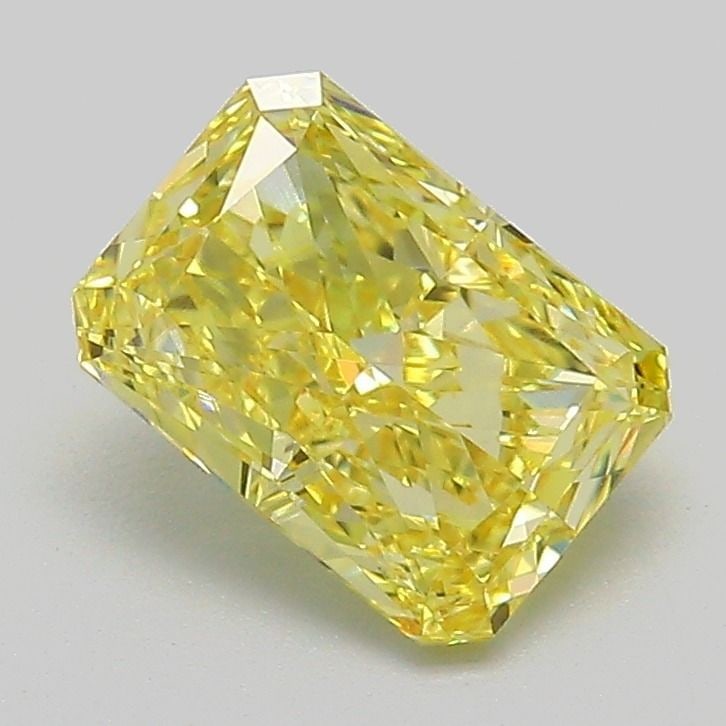 Loose Diamond - RADIANT 1.49ct Fancy Vivid Yellow VVS2: Loose Diamond - RADIANT 1.49ct Fancy Vivid Yellow VVS2 Source: This is a real non-mined Diamond that has been grown in a lab Shape: RADIANT Carats: 1.49 Color: Fancy Vivid Yellow Certification: IGI Vi
