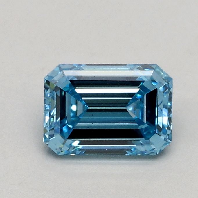 Loose Diamond - EMERALD 0.51ct Fancy Intense Blue SI1: Loose Diamond - EMERALD 0.51ct Fancy Intense Blue SI1 Source: This is a real non-mined Diamond that has been grown in a lab Shape: EMERALD Carats: 0.51 Color: Fancy Intense Blue Certification: IGI Vid