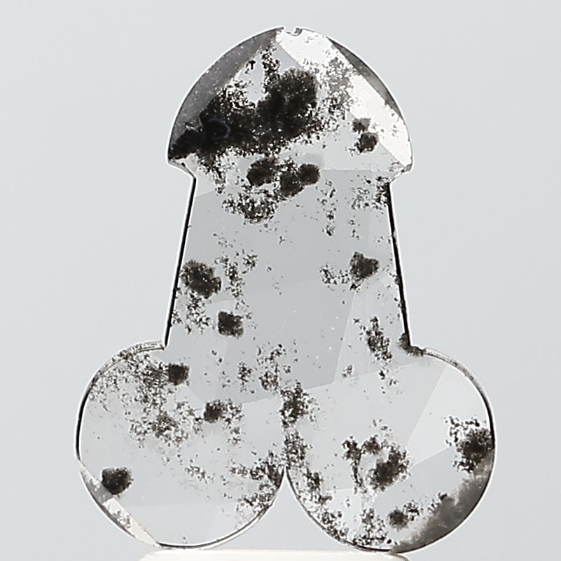 Loose Diamond - OTHER 1.73ct Salt and Pepper I2: Loose Diamond - OTHER 1.73ct Salt and Pepper I2 Source: This is a real non-mined Diamond that has been grown in a lab Shape: OTHER Carats: 1.73 Color: Salt and Pepper Certification: NONE Video: