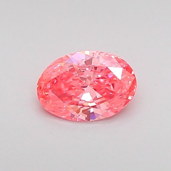 Loose Diamond - OVAL 0.29ct Fancy Vivid Pink SI1: Loose Diamond - OVAL 0.29ct Fancy Vivid Pink SI1 Source: This is a real non-mined Diamond that has been grown in a lab Shape: OVAL Carats: 0.29 Color: Fancy Vivid Pink Certification: IGI Video: