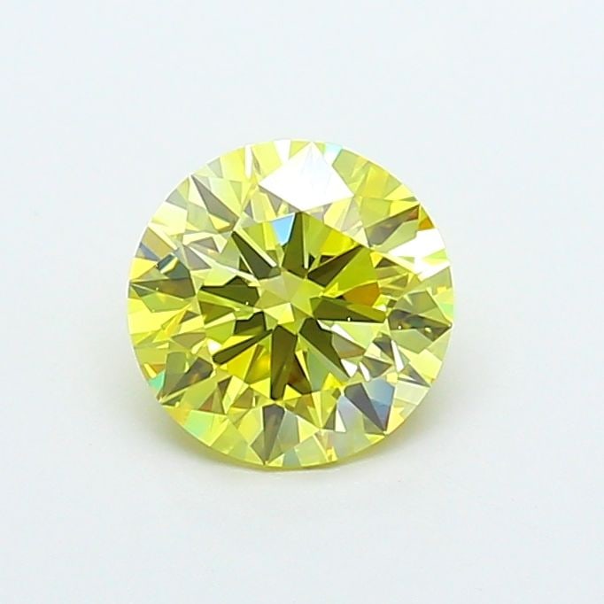 Ideal Loose Diamond - ROUND 2.03ct Fancy Intense Yellow VS1: Ideal Loose Diamond - ROUND 2.03ct Fancy Intense Yellow VS1 Source: This is a real non-mined Diamond that has been grown in a lab Shape: ROUND Carats: 2.03 Color: Fancy Intense Yellow Certification: I