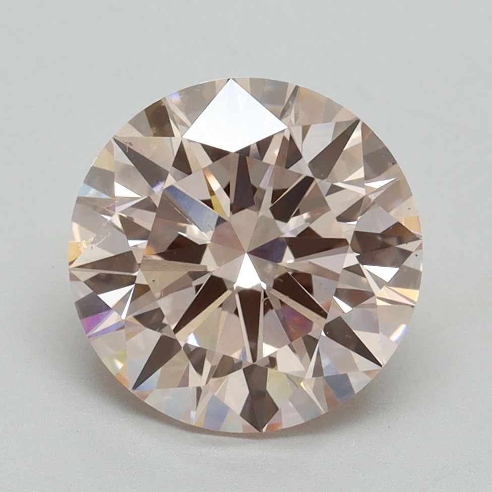 Ideal Loose Diamond - ROUND 3.09ct Fancy Pink VS2: Ideal Loose Diamond - ROUND 3.09ct Fancy Pink VS2 Source: This is a real non-mined Diamond that has been grown in a lab Shape: ROUND Carats: 3.09 Color: Fancy Pink Certification: IGI Video:
