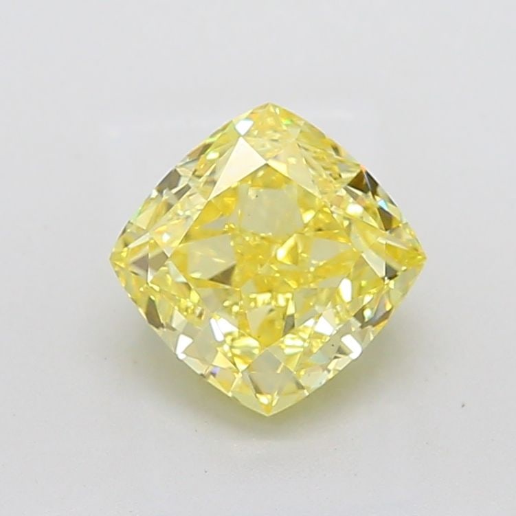 Loose Diamond - CUSHION MODIFIED 3.34ct Fancy Vivid Yellow VS1: Loose Diamond - CUSHION MODIFIED 3.34ct Fancy Vivid Yellow VS1 Source: This is a real non-mined Diamond that has been grown in a lab Shape: CUSHION MODIFIED Carats: 3.34 Color: Fancy Vivid Yellow Cert