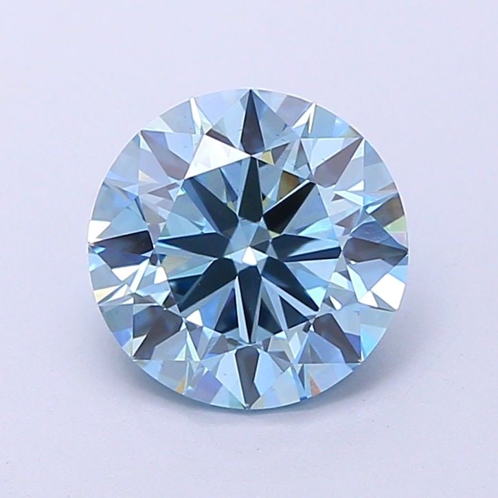 Loose Diamond - ROUND 2.53ct Fancy Vivid Blue VS1: Loose Diamond - ROUND 2.53ct Fancy Vivid Blue VS1 Source: This is a real non-mined Diamond that has been grown in a lab Shape: ROUND Carats: 2.53 Color: Fancy Vivid Blue Certification: IGI Video: