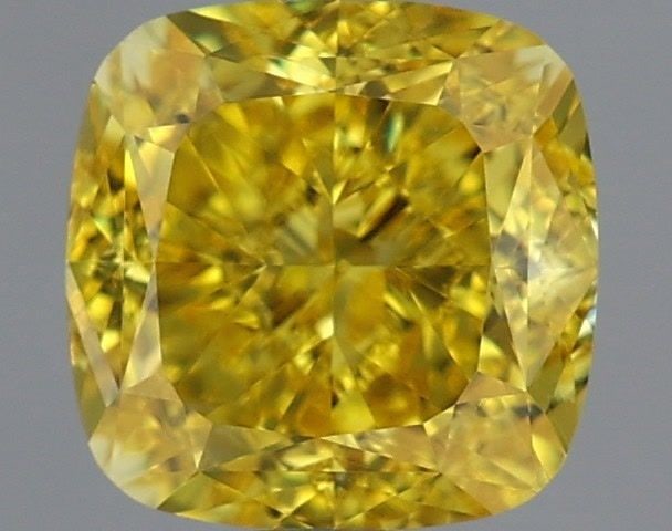 Loose Diamond - CUSHION MODIFIED 1.59ct Fancy Vivid Yellow VVS2: Loose Diamond - CUSHION MODIFIED 1.59ct Fancy Vivid Yellow VVS2 Source: This is a real non-mined Diamond that has been grown in a lab Shape: CUSHION MODIFIED Carats: 1.59 Color: Fancy Vivid Yellow