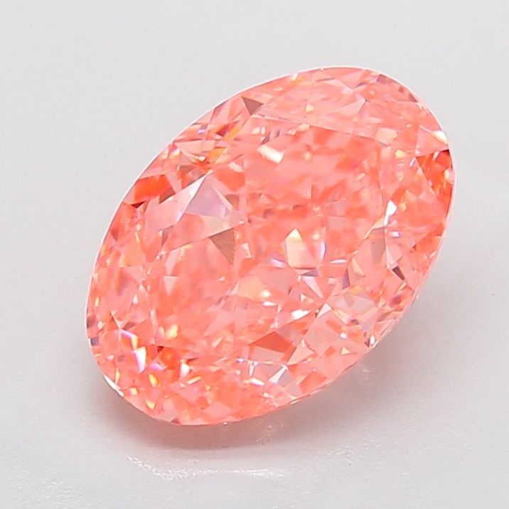 Loose Diamond - OVAL 5.09ct Fancy Vivid Pink VVS2: Loose Diamond - OVAL 5.09ct Fancy Vivid Pink VVS2 Source: This is a real non-mined Diamond that has been grown in a lab Shape: OVAL Carats: 5.09 Color: Fancy Vivid Pink Certification: IGI Video: