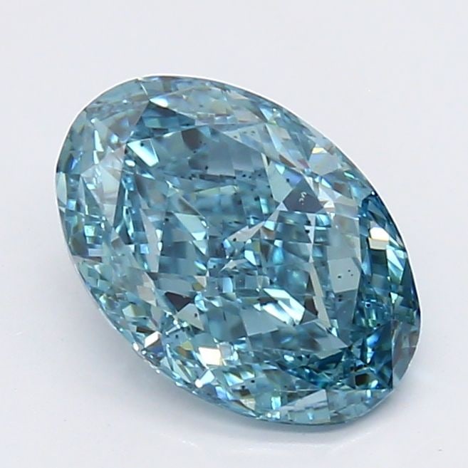 Loose Diamond - OVAL 0.98ct Fancy Vivid Blue SI1: Loose Diamond - OVAL 0.98ct Fancy Vivid Blue SI1 Source: This is a real non-mined Diamond that has been grown in a lab Shape: OVAL Carats: 0.98 Color: Fancy Vivid Blue Certification: NONE Video: