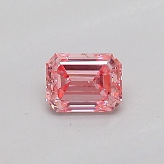 Loose Diamond - EMERALD 0.15ct Fancy Vivid Pink SI2: Loose Diamond - EMERALD 0.15ct Fancy Vivid Pink SI2 Source: This is a real non-mined Diamond that has been grown in a lab Shape: EMERALD Carats: 0.15 Color: Fancy Vivid Pink Certification: IGI PLEASE 