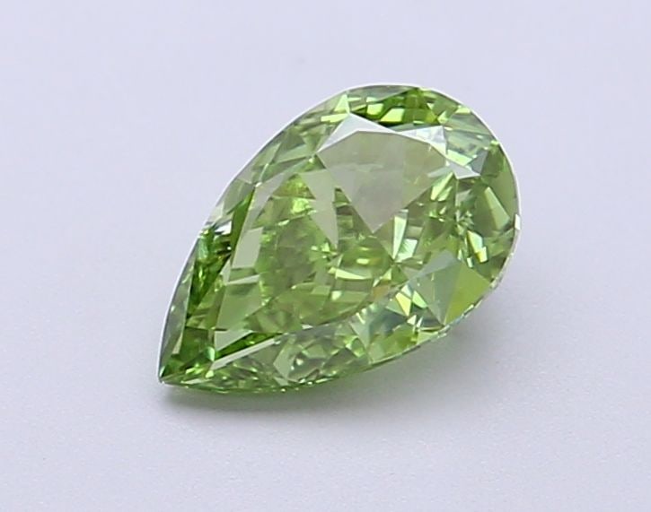 Loose Diamond - PEAR 1.04ct Fancy Vivid Green VS2: Loose Diamond - PEAR 1.04ct Fancy Vivid Green VS2 Source: This is a real non-mined Diamond that has been grown in a lab Shape: PEAR Carats: 1.04 Color: Fancy Vivid Green Certification: IGI Video: