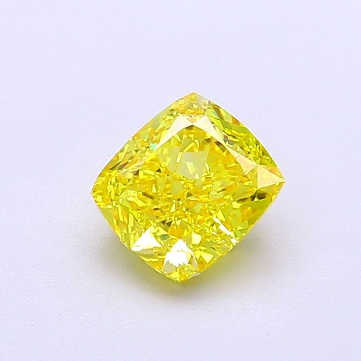 Loose Diamond - CUSHION MODIFIED 1.04ct Fancy Vivid Yellow VVS1: Loose Diamond - CUSHION MODIFIED 1.04ct Fancy Vivid Yellow VVS1 Source: This is a real non-mined Diamond that has been grown in a lab Shape: CUSHION MODIFIED Carats: 1.04 Color: Fancy Vivid Yellow Cer