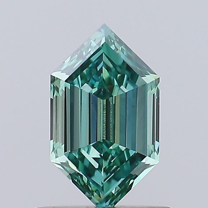 Loose Diamond - HEXAGONAL 0.82ct Fancy Vivid Green VS1: Loose Diamond - HEXAGONAL 0.82ct Fancy Vivid Green VS1 Source: This is a real non-mined Diamond that has been grown in a lab Shape: HEXAGONAL Carats: 0.82 Color: Fancy Vivid Green Certification: IGI V