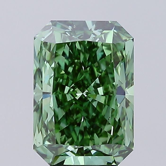 Loose Diamond - RADIANT 4.91ct Fancy Vivid Green VS2: Loose Diamond - RADIANT 4.91ct Fancy Vivid Green VS2 Source: This is a real non-mined Diamond that has been grown in a lab Shape: RADIANT Carats: 4.91 Color: Fancy Vivid Green Certification: IGI Video