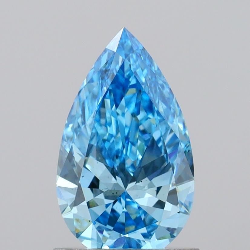 Loose Diamond - PEAR 1.0ct Fancy Vivid Blue VS2: Loose Diamond - PEAR 1.0ct Fancy Vivid Blue VS2 Source: This is a real non-mined Diamond that has been grown in a lab Shape: PEAR Carats: 1.0 Color: Fancy Vivid Blue Certification: IGI Video: