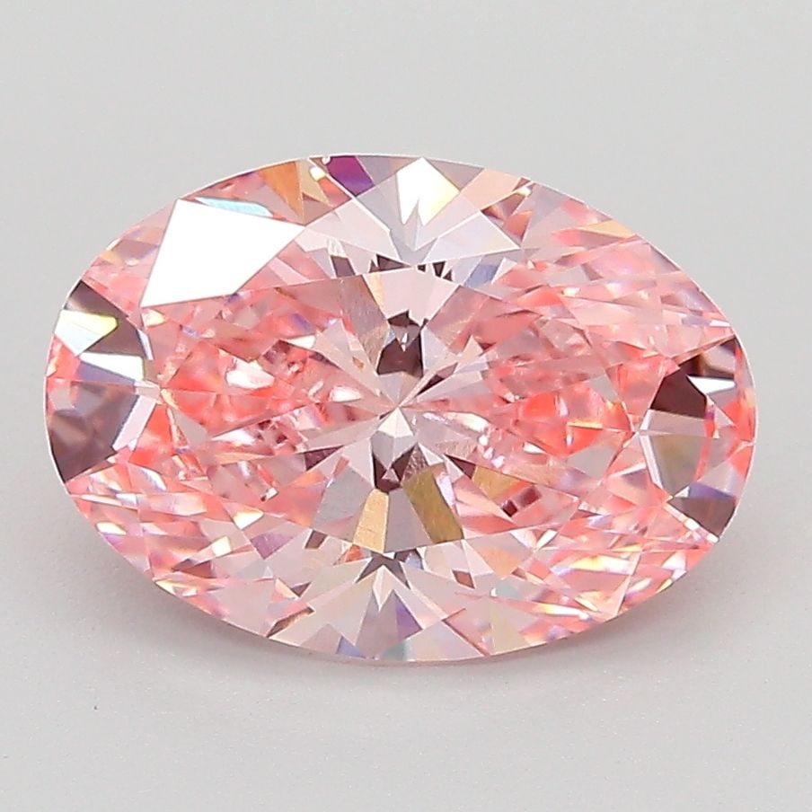 Loose Diamond - OVAL 2.85ct Fancy Vivid Pink VVS2: Loose Diamond - OVAL 2.85ct Fancy Vivid Pink VVS2 Source: This is a real non-mined Diamond that has been grown in a lab Shape: OVAL Carats: 2.85 Color: Fancy Vivid Pink Certification: IGI PLEASE NOTE: